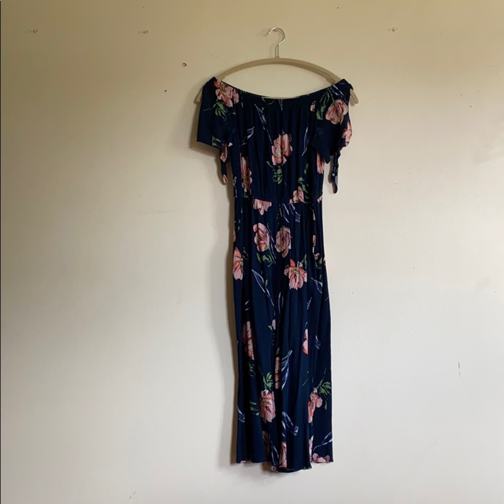 Blue Floral Romper
